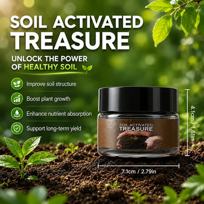 Soil Activated Treasure – 200g Premium Soil Activator & Plant Fertilizer for Gardens, Lawns & Pots