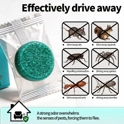 12-Pack Rodent & Insect Repellent Balls – Natural Essential Oil Pest Control Pouches for Home & Kitchen