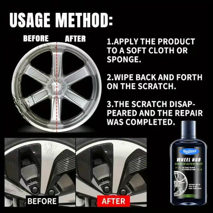 KineShinex Wheel Hub Scratch Repair Paste 120ml — No Trace Repair, Restore Like New