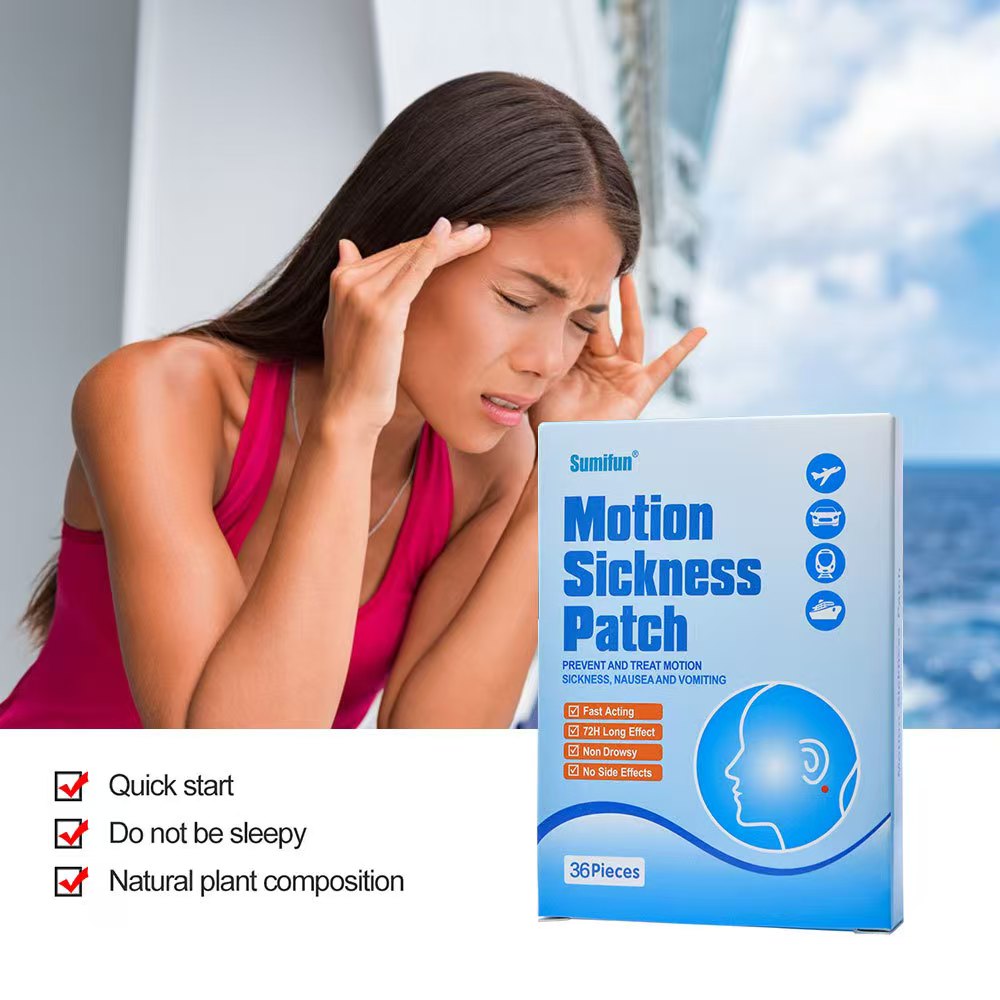 MQ Motion Sickness Patch – Non-Drowsy, Fast-Acting Relief for Car & Sea Travel