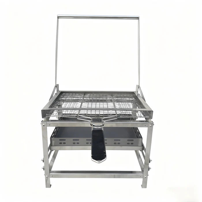BlazeFor Stainless Steel BBQ Grill – Net & Carbon Clip Set (×2)