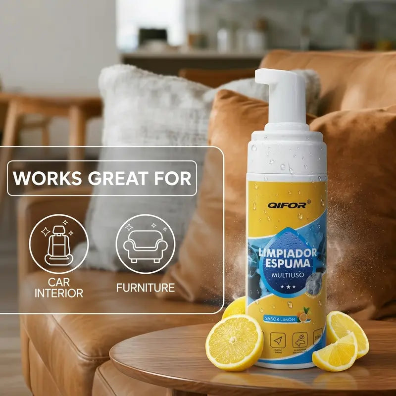 Multi-Purpose Cleaning Solution - Heavy-Duty Grease & Stain Remover, Fresh Lemon Scent - Disinfectant Safe for Outdoor Cooking Spaces, Car, Floors