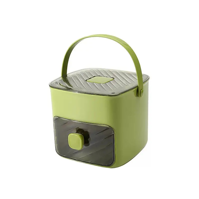 48-Compartment Press-to-Dispense Ice Maker with Storage Bucket