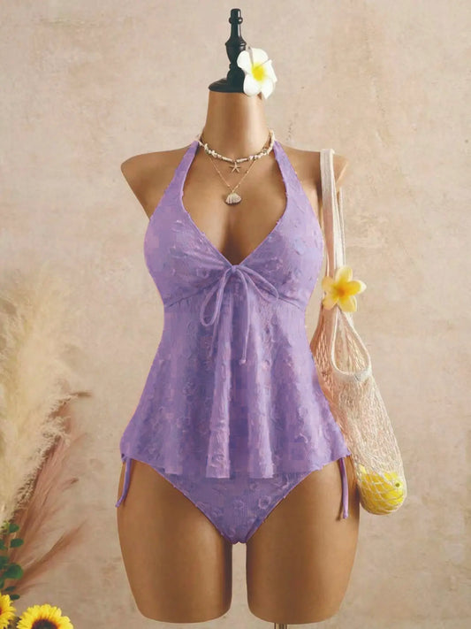 Women's Fashion Tankini Set – Stylish Two-Piece Swimwear