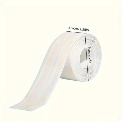 HOTYPXQ Self-Adhesive White Caulk Tape – Waterproof PE Sealant Strip
