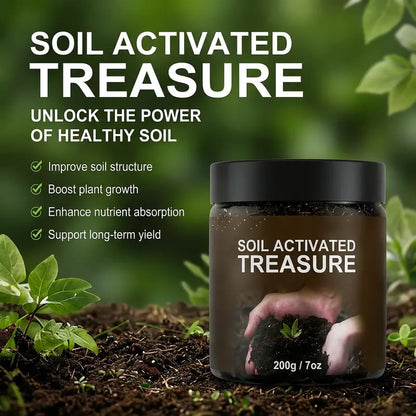 Soil Activated Treasure – 200g Premium Soil Activator & Plant Fertilizer for Gardens, Lawns & Pots
