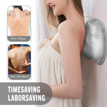 Silicone Shower Foot Scrubber Mat – Exfoliating Body Brush with Non-Slip Suction Cups, Wall-Mountable