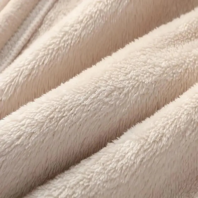 Cream winter hood with supplier dimension diagram