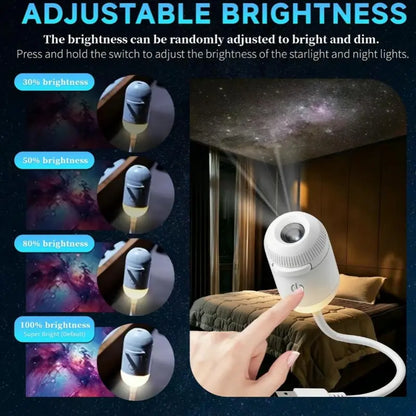 USB Galaxy Projector Night Light – Starry Sky LED Lamp
