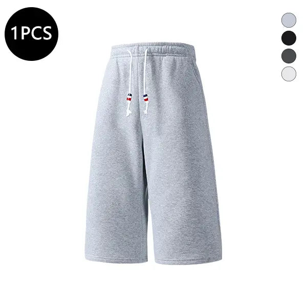 4-Pack Men's Summer Shorts — 3/4 Length Casual Loose Fit Athletic Straight Cut for Running, Walking & Hiking