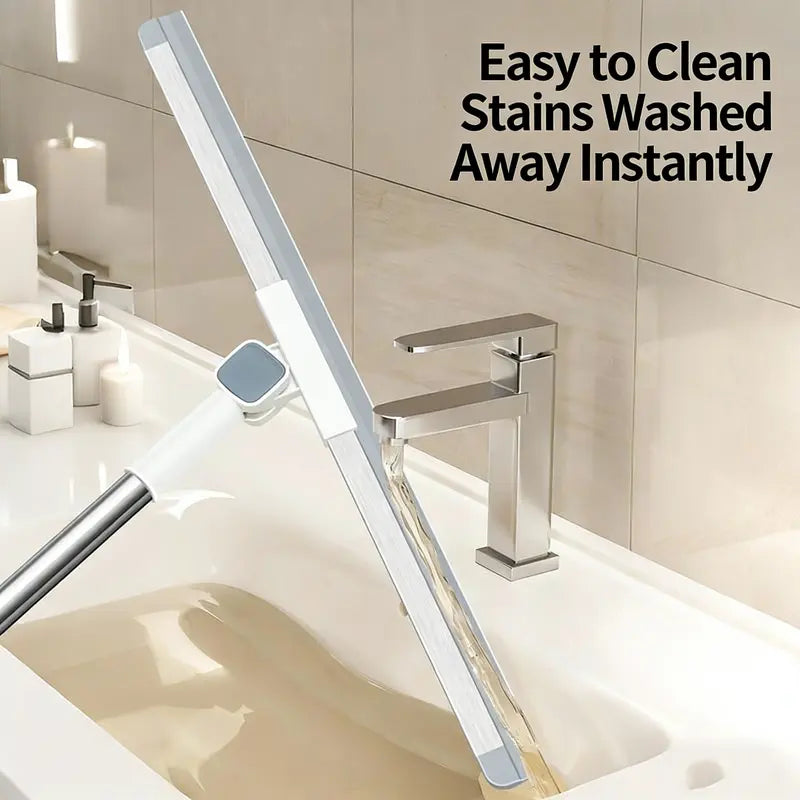 Upgraded Silicone Magic Squeegee Broom – Telescopic Floor Water Wiper for Bathroom, Kitchen & Home