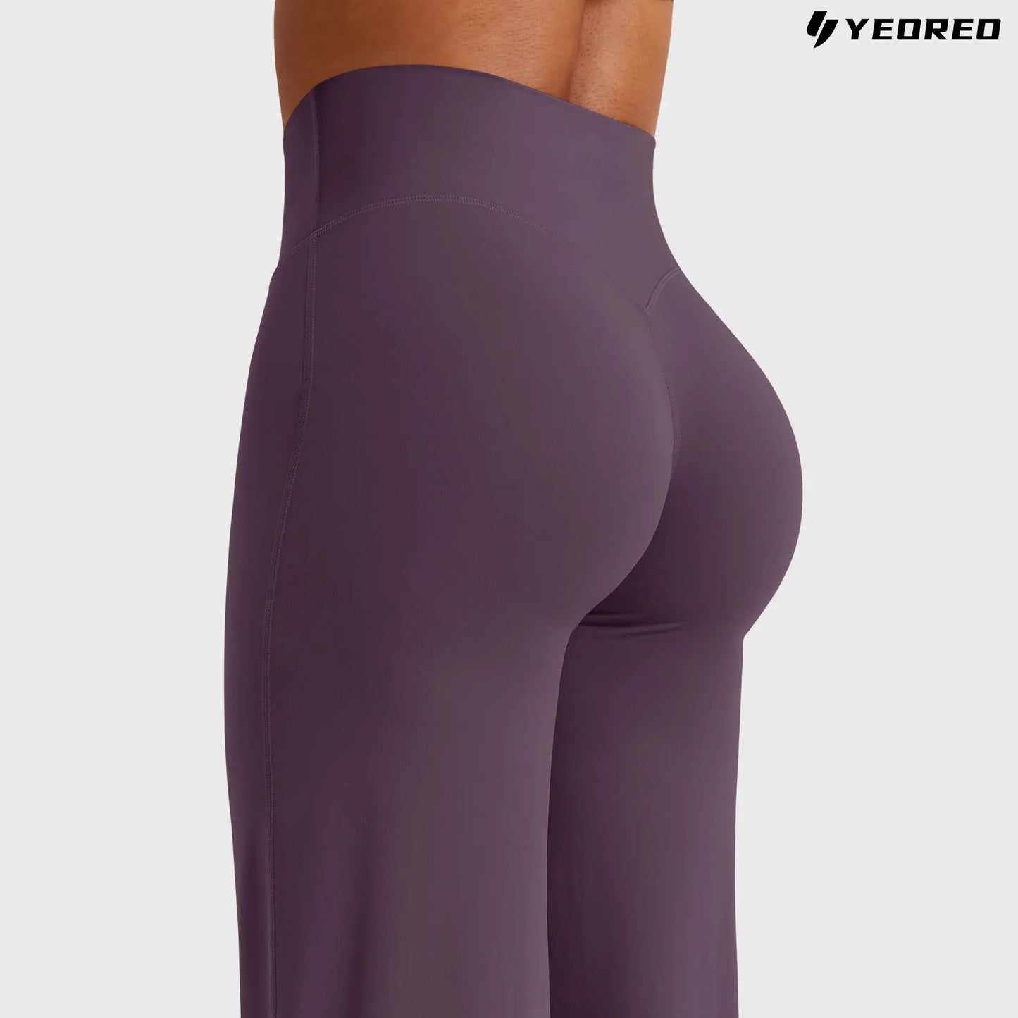 YEOREO Eddiy High-Waist Wide-Leg Yoga Pants – Buttery Soft, No Front Seam, Gym Fitness Leggings for Women