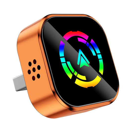 YURNLV Wireless CarPlay Adapter – iPhone & Android Compatible, Plug & Play, Hands-Free Calling