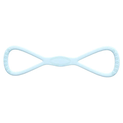 YICF Portable Figure-8 Silicone Elastic Resistance Band, Unisex Exercise Equipment for Home Gym & At Home Gym Equipment, Ideal for On-the-Go Workouts & Yoga