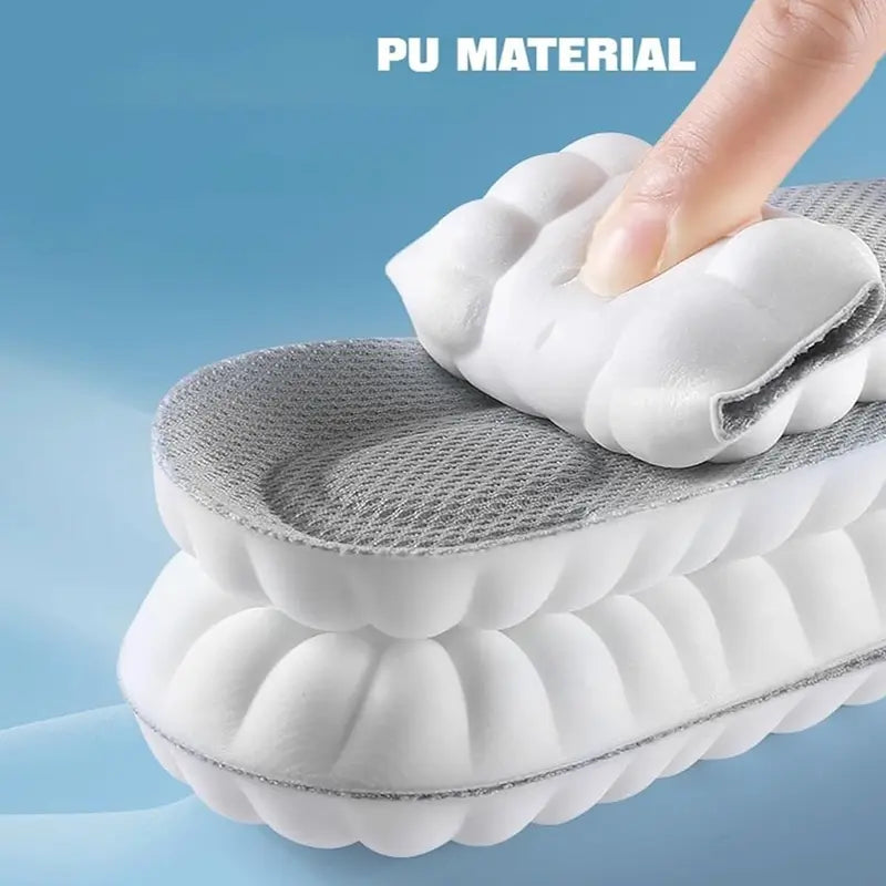 4D Cloud PU Insoles – Soft Memory Foam Orthotic Shoe Inserts for Men & Women (1 Pair)