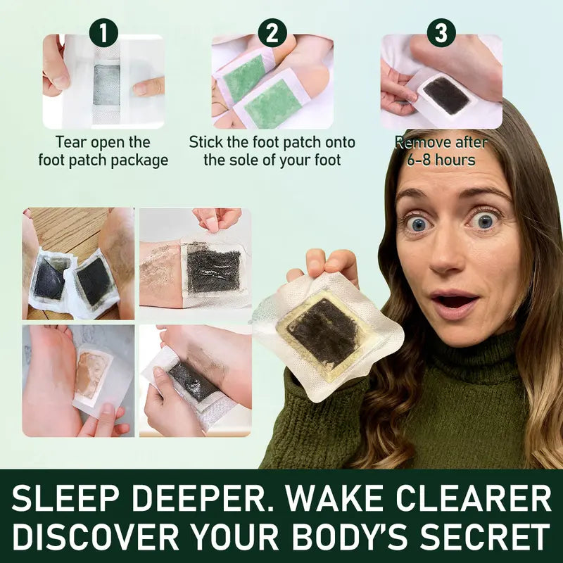 Natural Herbal Foot Pads—Overnight Detox and Deep Sleep