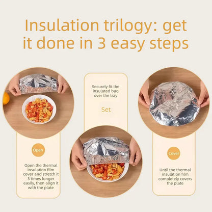 Aluminum Foil Food Insulation Cover – 20-Pack, Keep Dishes Hot & Fresh