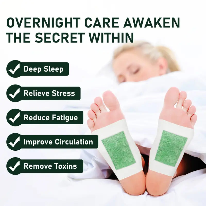 Natural Herbal Foot Pads—Overnight Detox and Deep Sleep