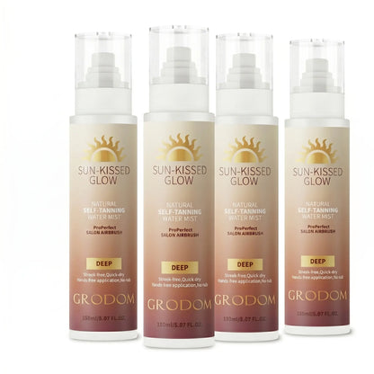 GRODOM Sun-Kissed Glow Self Tanning Water Mist – Organic, Streak-Free & Natural Tan for Body, Face & Hands | Cruelty-Free, Vegan, Paraben-Free | All Skin Types