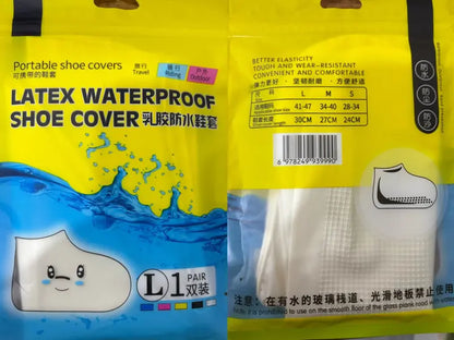 Latex Waterproof Shoe Covers – Reusable Rain Shoe Covers