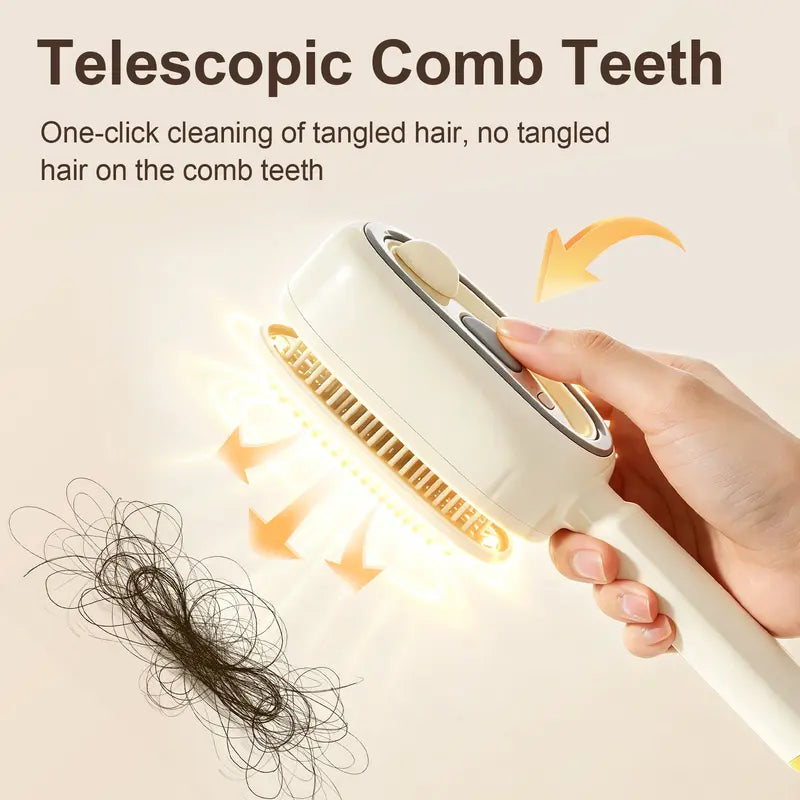 Cloudmades 3-in-1 Electric Spray Air Cushion Massage Comb – Essential Oil Mist, Red Light Scalp Therapy & Self-Cleaning Anti-Tangle Hair Brush