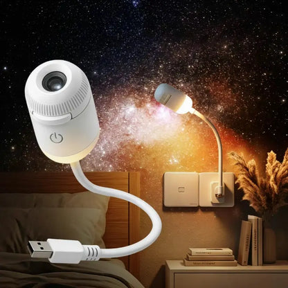 USB Galaxy Projector Night Light – Starry Sky LED Lamp
