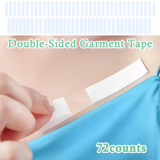 Double-Sided Fashion Tape for Women – 72 Counts | Invisible, Skin-Friendly & No-Residue Body Tape for Clothing | Safe for Sensitive Skin