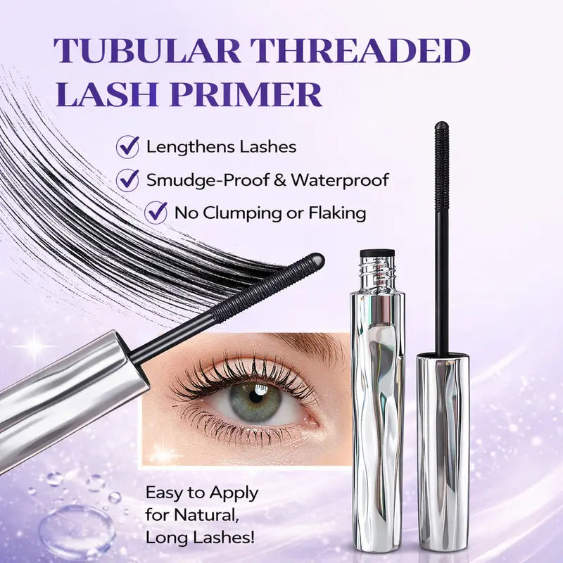 Tubular Threaded Lash Primer – Waterproof, Smudge-Proof, Lengthening Mascara Base