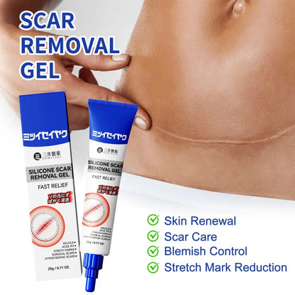 DRMITSUI Advanced Silicone Smoothing Gel - Invisible Repair for Fine Lines, Wrinkles, Acne Scars & Marks | Professional Smoothing Formula for New & Old Scars | Fast-Absorbing & Non-Greasy