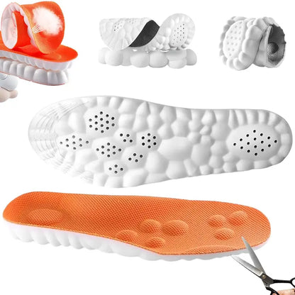 4D Cloud PU Insoles – Soft Memory Foam Orthotic Shoe Inserts for Men & Women (1 Pair)