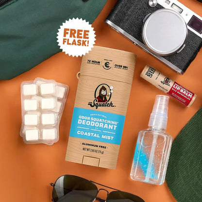Dr. Squatch Glide & Go Set - Deodorant Flask - Gifts for Men
