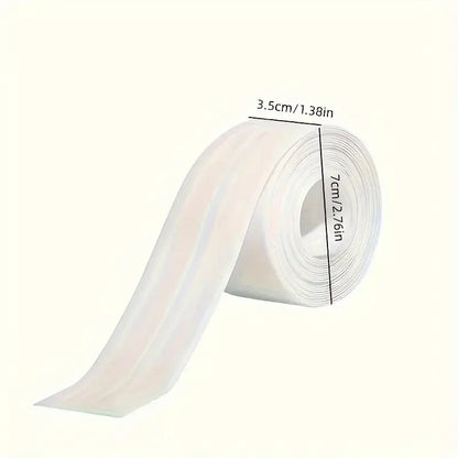 HOTYPXQ Self-Adhesive White Caulk Tape – Waterproof PE Sealant Strip