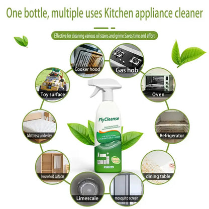 FlyCleanse Multifunctional Enzyme Cleaner Spray – 318ml, Natural Plant Formula, Kitchen & Home