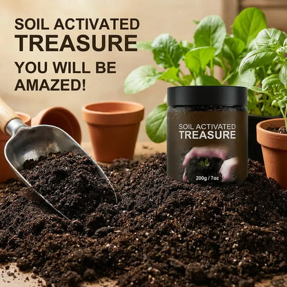 Soil Activated Treasure – 200g Premium Soil Activator & Plant Fertilizer for Gardens, Lawns & Pots
