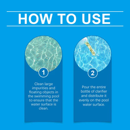Pool Clarifier for Swimming Pools – Fast-Acting Water Clarifier & Cleaner 100ml
